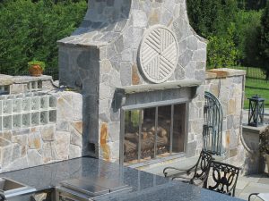 Outdoor Fireplace Installation