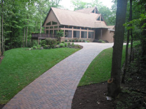 concrete paver driveways Honeysuckle Nursery & Design